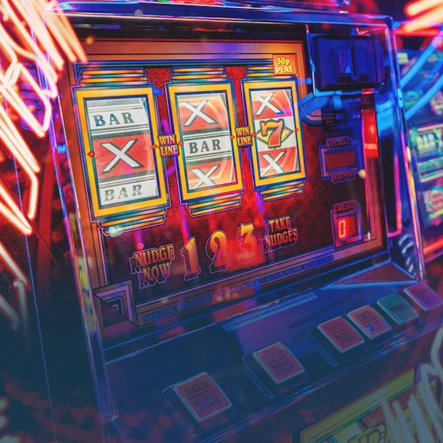 A slots machine representing iGaming.